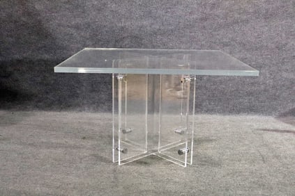 MODERN LUCITE DINING TABLE