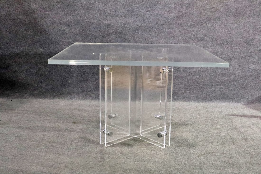 MODERN LUCITE DINING TABLE (1 of 8)