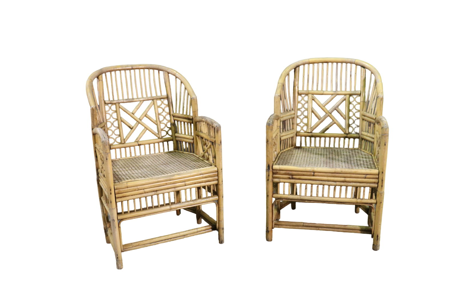 PAIR BRIGHTON PAVILLION BAMBOO CHAIRS (1 of 13)
