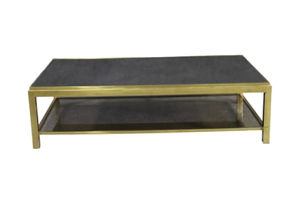 GRANITE TOP 2 TIER COFFEE TABLE