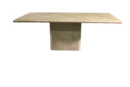 MARBLE 2 PIECE DINING TABLE