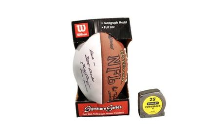 AUTHOGRAPHED WILSON NFL FOOTBALL