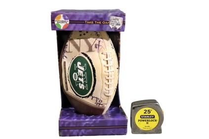 SIGNED WESLEY WALKER, EMERSON BOOZER FREEMAN MCNEIL NEW YORK JETS FOOTBALL