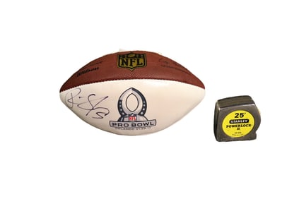 SIGNED PATRICK PETERSON & FLETCHER COX PRO BOWL FOOTBALL