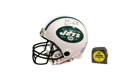 SIGNED ERIC DECKER NEW YORK JETS HELMET
