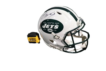 SIGNED MARK BRUNELL NEW YORK JETS HELMET