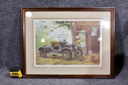 WILLIAM COOMBS "OSCAR'S GARAGE" PRINT