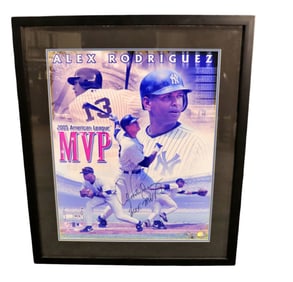 SIGNED ALEX RODRIGUEZ 2005 MVP LIMITED EDITION COLLAGE