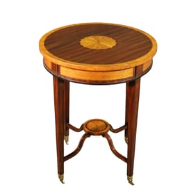 MAITLAND SMITH INLAID PEDESTAL TABLE