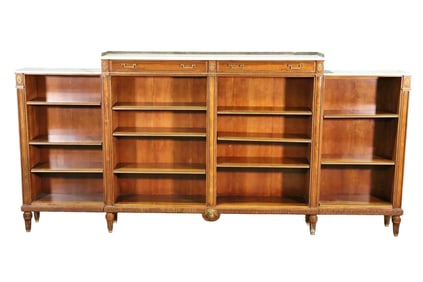 BAKER 3 PIECE MARBLE TOP BOOKCASE