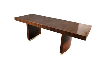 DECO RUHLMANN STYLE ROSEWOOD DINING TABLE