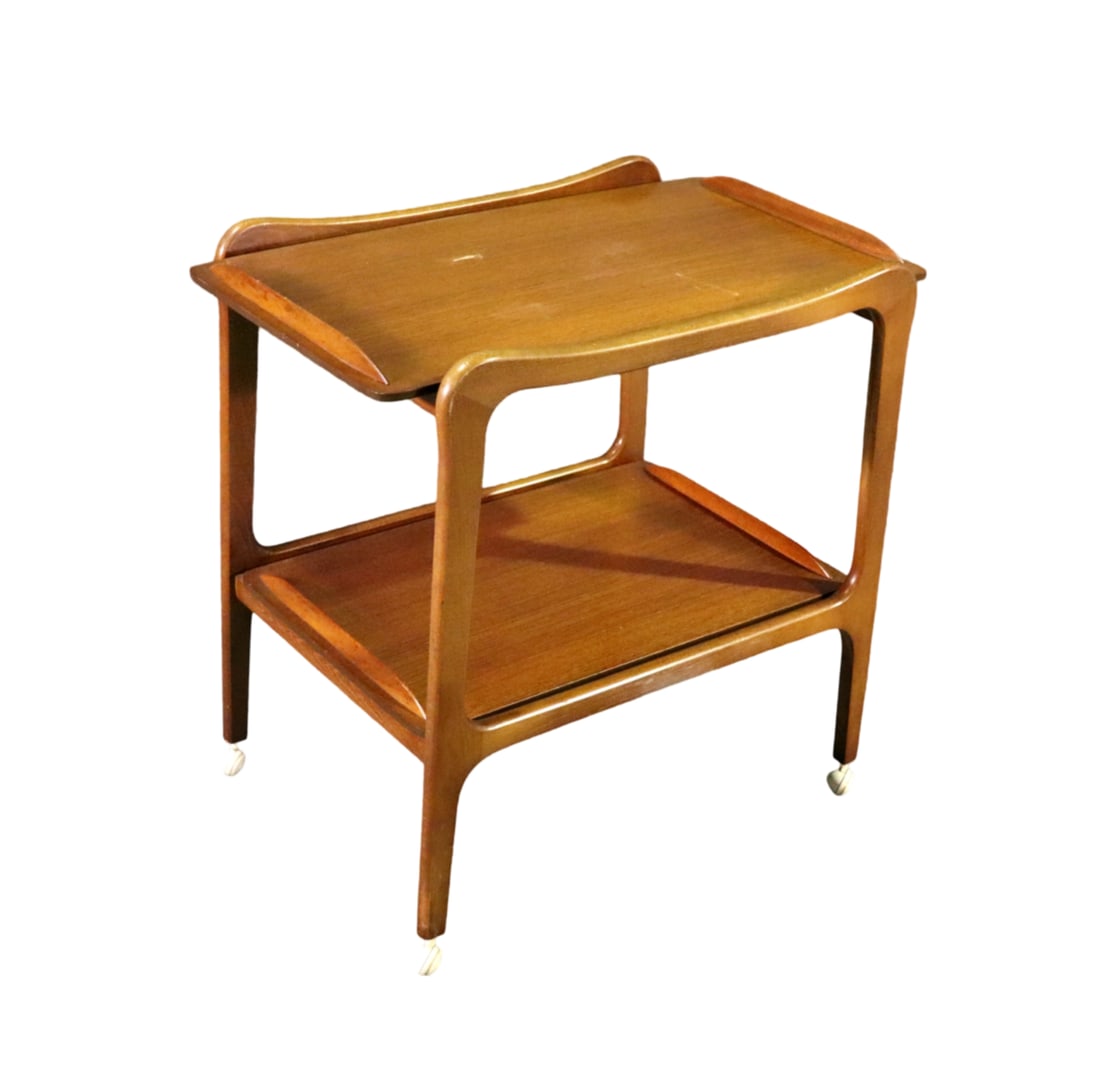 TEAK 2 TIER BAR CART (1 of 9)