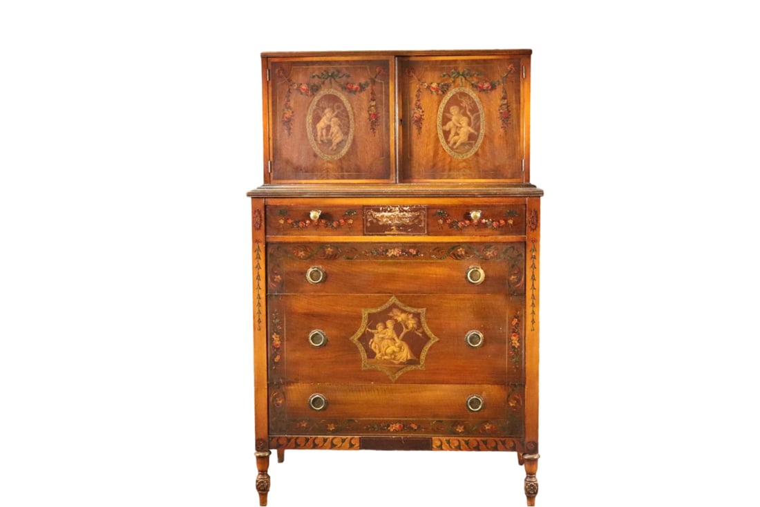 JOHNSON FURNITURE CO. PAINTED CHEST (1 of 15)