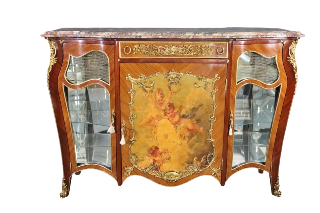 VERNIS MARTIN LOUIS XVI STYLE GILT BRONZE MOUNTED BUFFET (1 of 14)