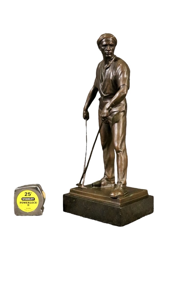 GERHARD JANENSCH BRONZE STATUE IRON WORKER (1 of 10)