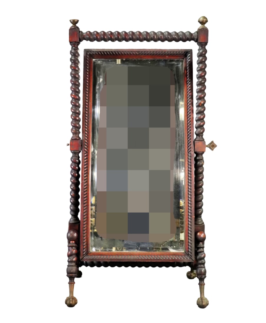 VICTORIAN CHEVAL MIRROR (1 of 12)