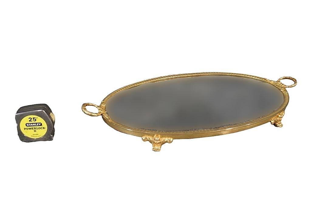 BACCARAT STYLE FOOTED MIRRORED TRAY (1 of 9)