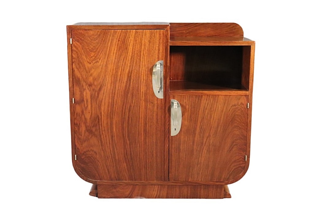 ART DECO ROSEWOOD 2 DOOR CABINET (1 of 10)