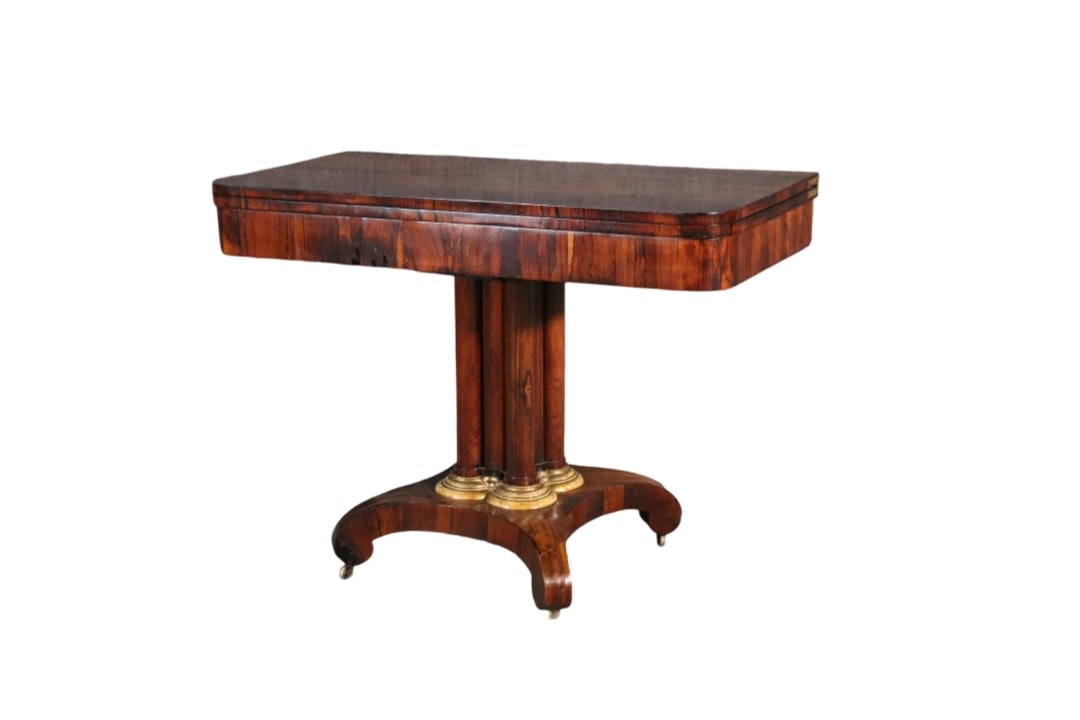 ANTIQUE FEDERAL STYLE FLIP TOP TABLE (1 of 16)