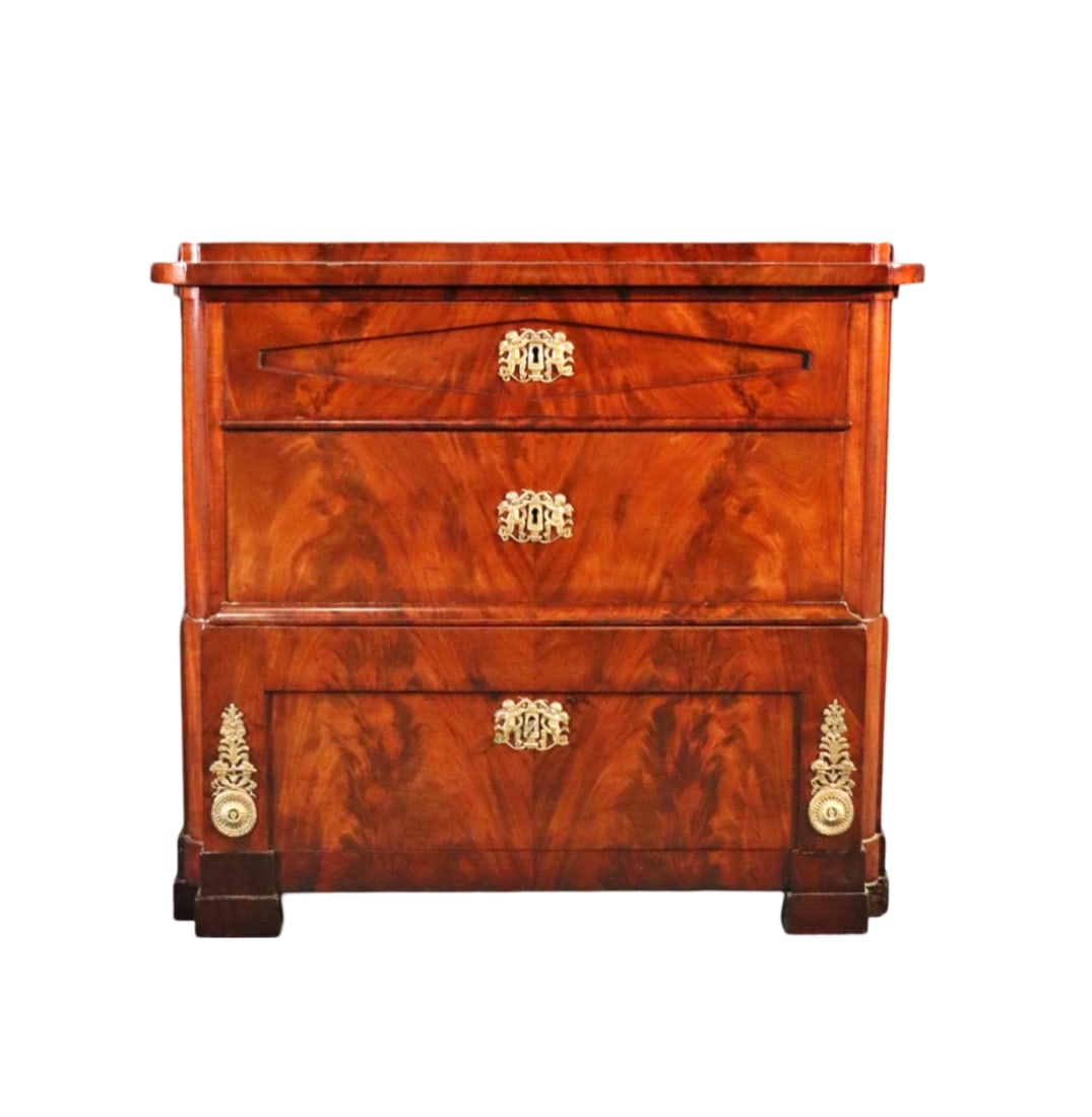 NEOCLASSICAL 19TH C COMMODE (1 of 12)