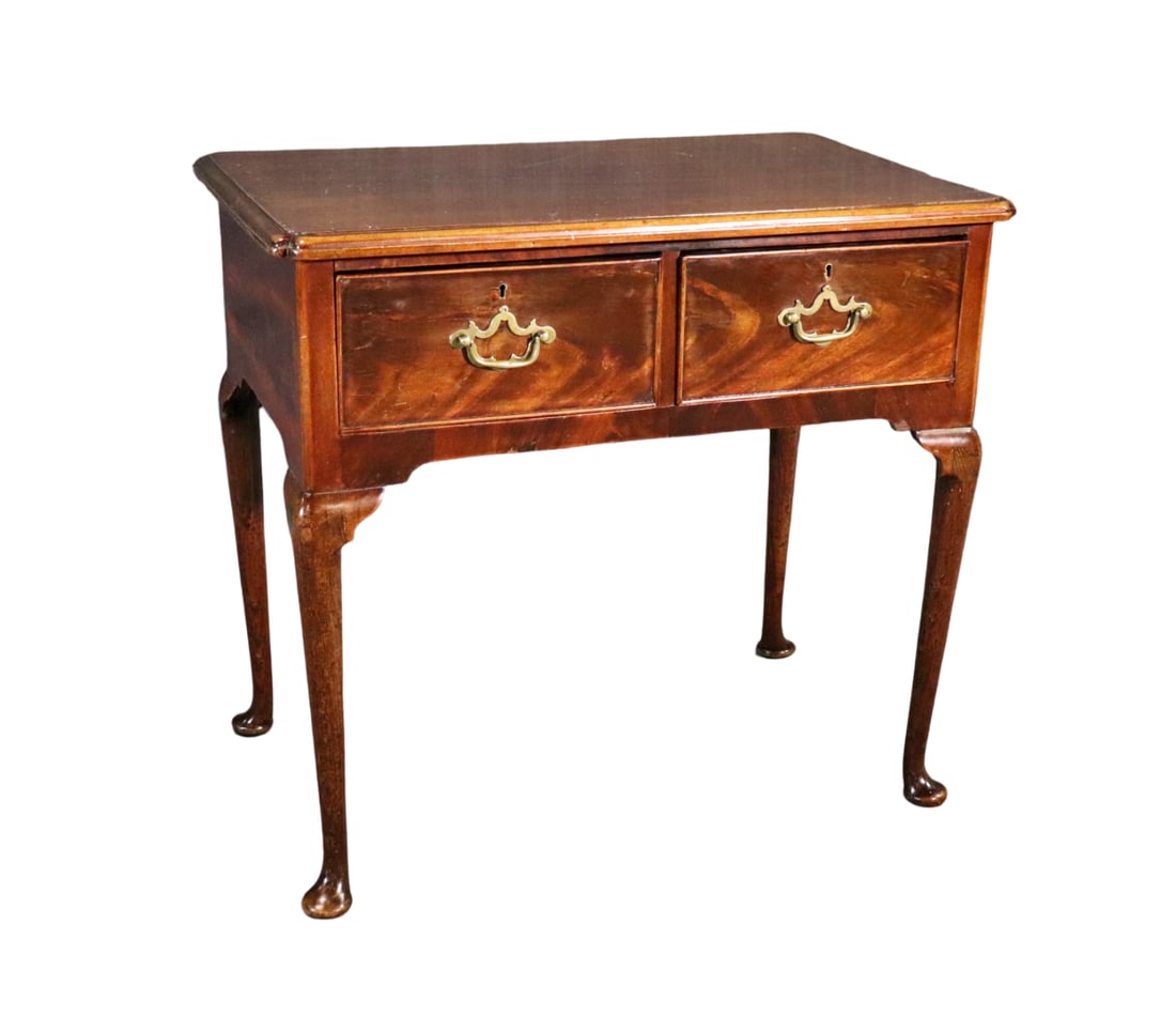 18TH C GEORGIAN MAHOGANY SIDE TABLE (1 of 11)