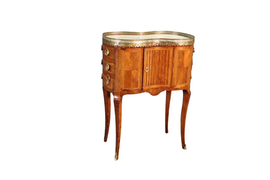 LOUIS XV KINGWOOD MARBLE TOP SIDE TABLE (1 of 14)