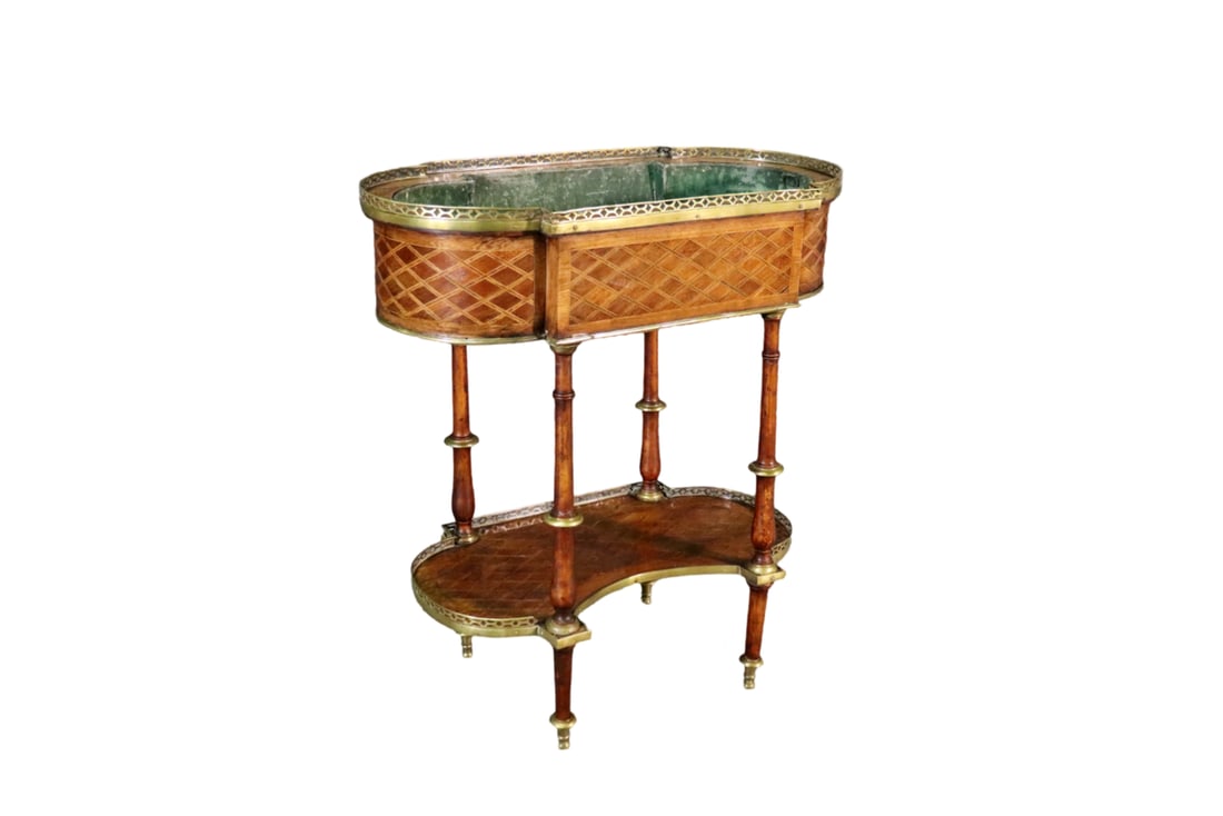 LOUIS XVI STYLE INLAID PLANT STAND (1 of 11)
