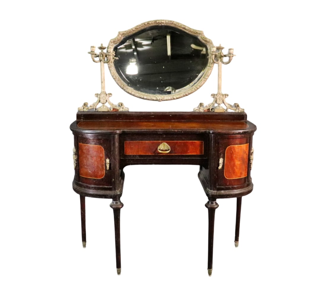 FRENCH LOUIS XVI STYLE BRONZE MOUNTED VANITY (1 of 14)