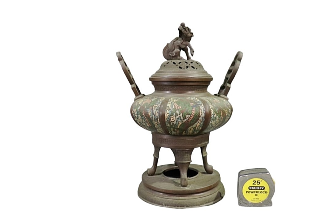 BRONZE FIGURAL INCENSE BURNER (1 of 11)