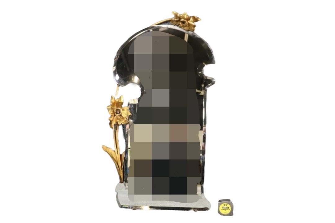 ART NOUVEAU HANGING WALL MIRROR (1 of 9)