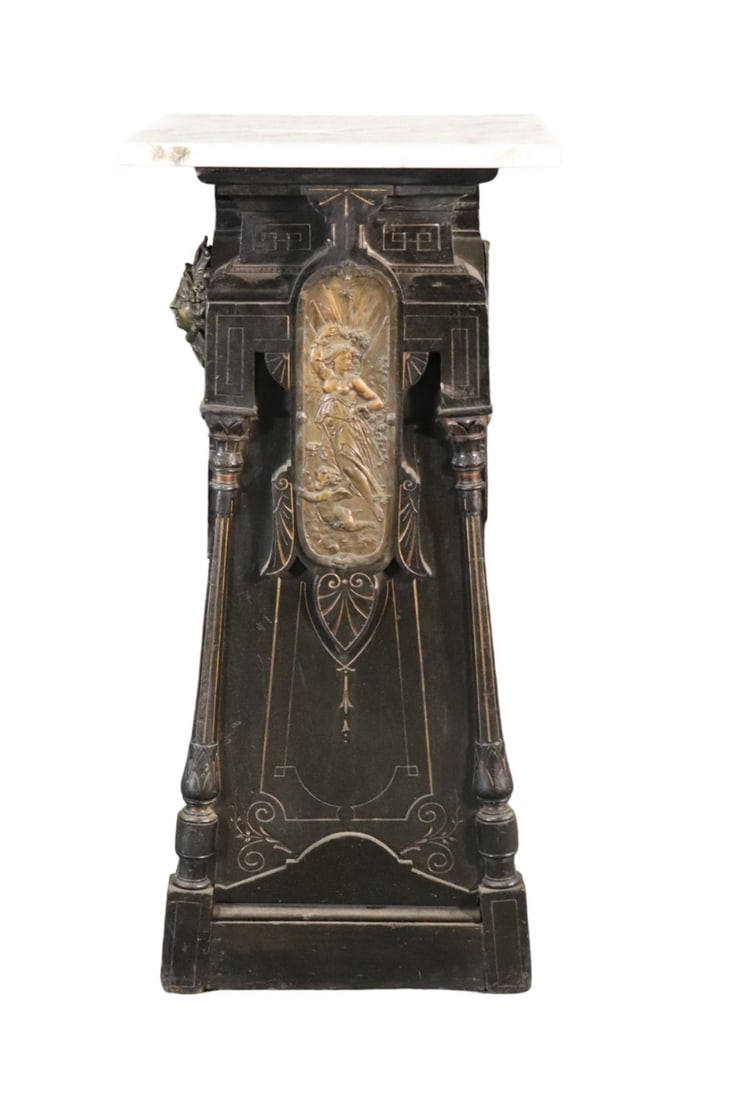 EBONIZED VICTORIAN PEDESTAL ATTR HERTER BROTHERS (1 of 13)