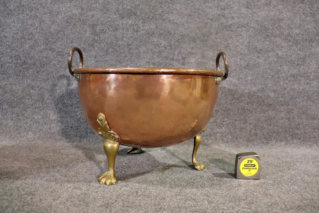 COPPER & BRASS 2 HANDLE PLANTER (1 of 7)
