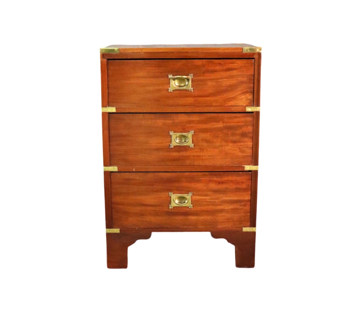 CAMPAIGN STYLE 3 DRAWER CHEST (1 of 9)