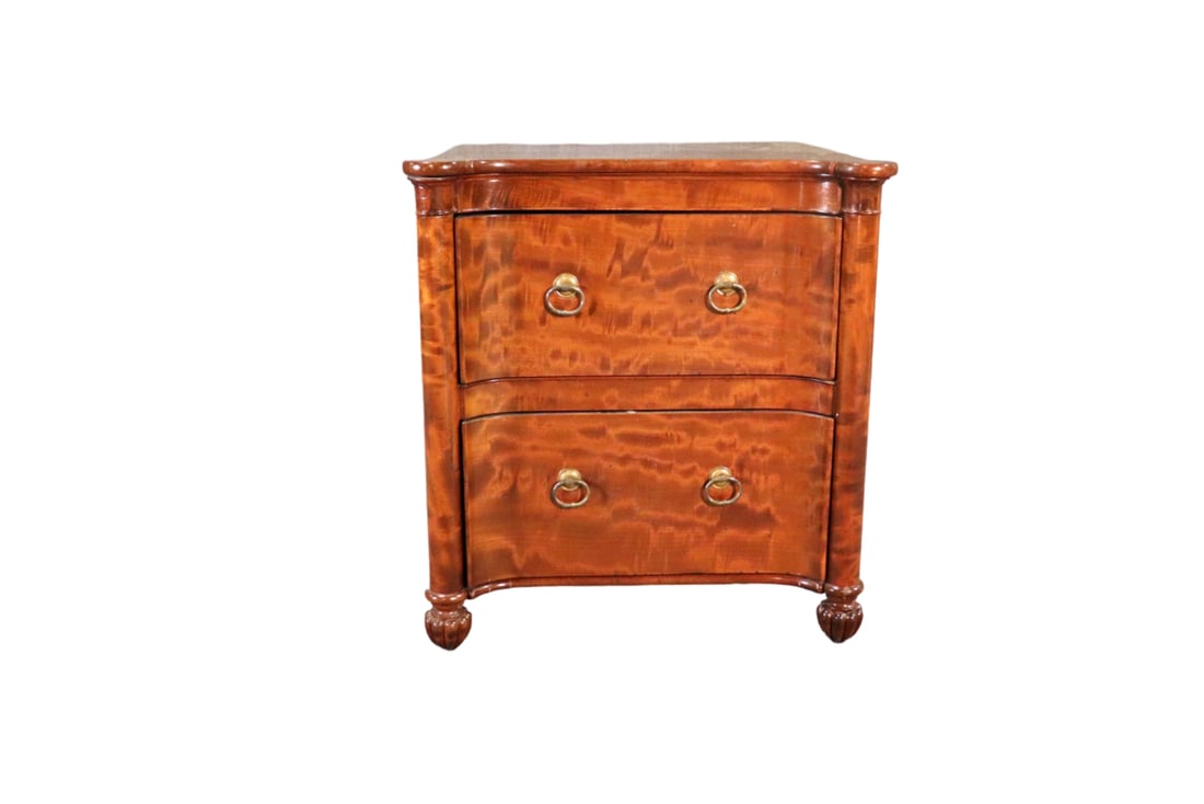 19TH C WILLIAM IV 2 DRAWER MAHOGANY CHEST: Mahogany. 2 drawers. Metal hardware. 29" h x 27" w x 21 7/8" d.