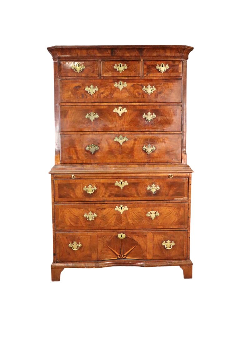 CHIPPENDALE STYLE CHEST ON CHEST (1 of 17)