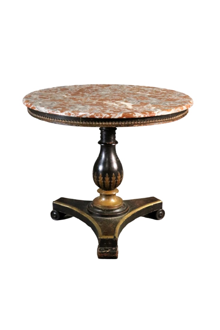 EMPIRE STYLE MARBLE TOP CENTER TABLE (1 of 13)