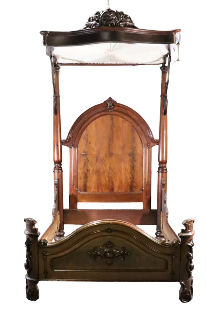 VICTORIAN HALF TESTER BED (1 of 18)
