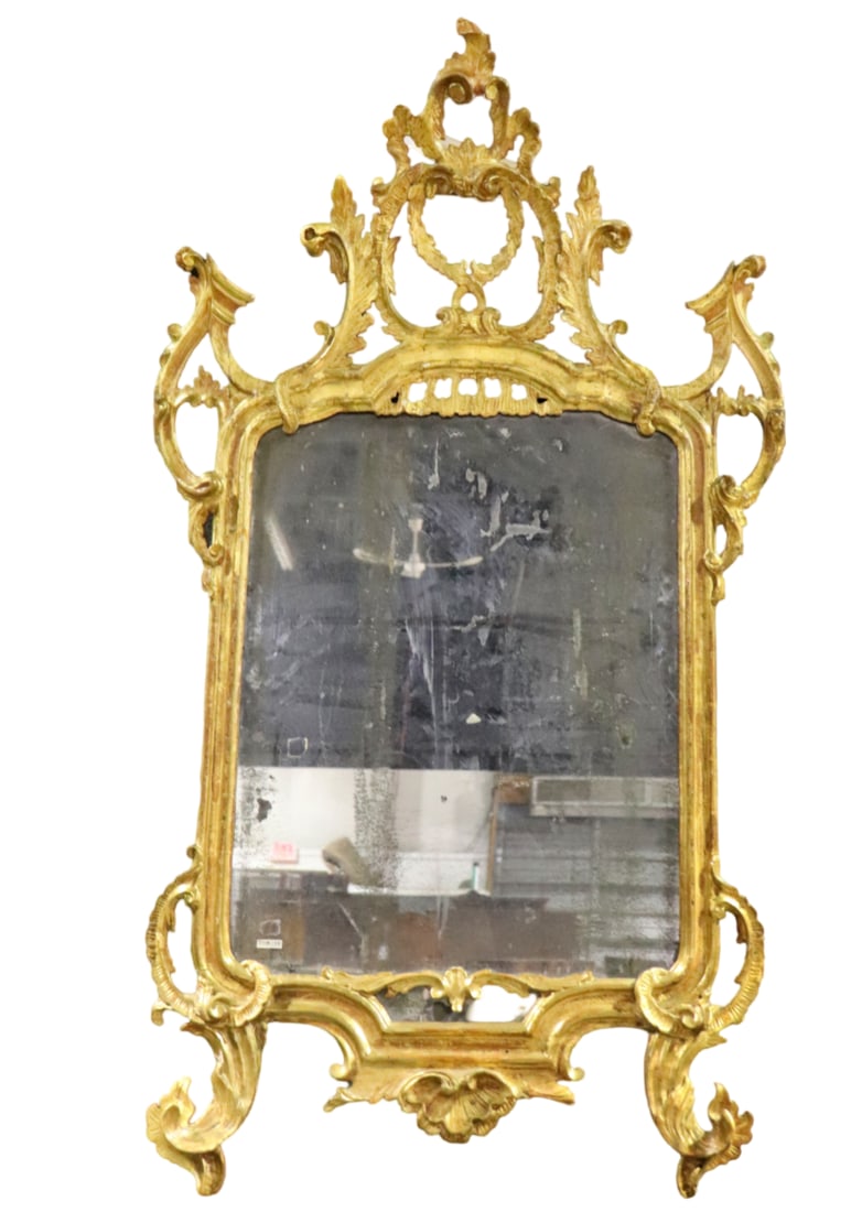 18TH C ANTIQUE MIRROR (1 of 11)