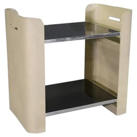 SHAGREEN COVERED LIQUOR CART