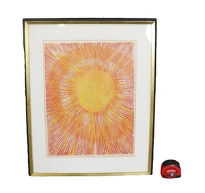 ENID MARK ORANGE SUN ARTWORK