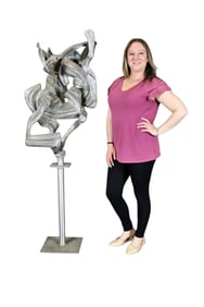 ALUMINUM MODERN SCULPTURE