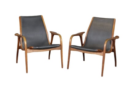 PAIR SWEDESE ARM CHAIRS DESIGN BY YNGVE EKSTROM