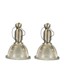 PAIR INDUSTRIAL STYLE PENDANT LIGHTS