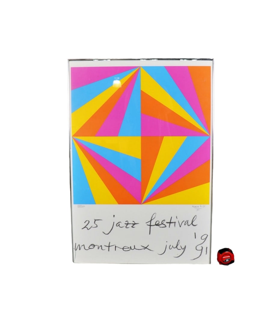 MAX BILL 25 JAZZ FESTIVAL SERIGRAPH PRINT POSTER (1 of 9)