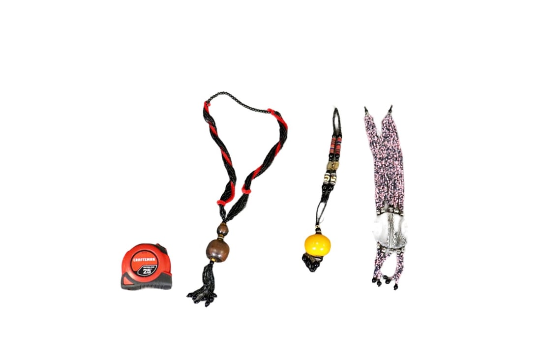 3 AFRICAN BEAD NECKLACES (1 of 7)