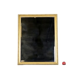 CARVED GILT BEVELED GLASS MIRROR