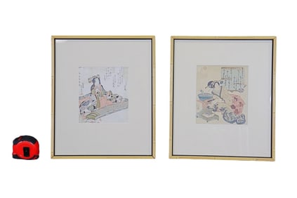 TWO JAPANESE WOOD BLOCK PRINTS
