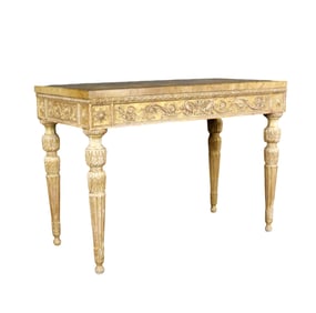 NEOCLASSICAL STYLE MARBLE TOP CONSOLE
