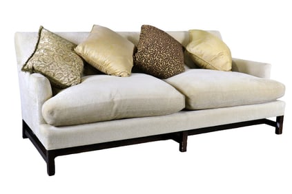 UPHOLSTERED CREAM SOFA