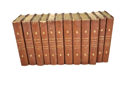 12 MATTHEW ARNOLD LEATHER BOUND BOOKS